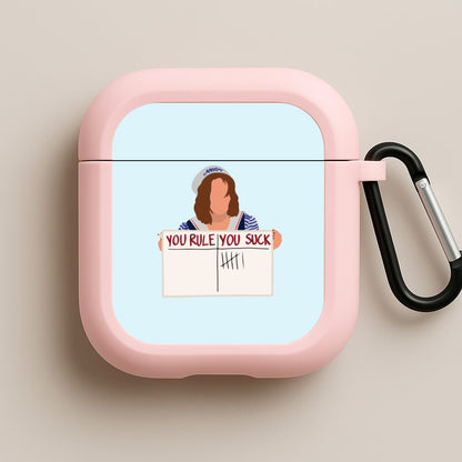 You Suck Tally Pink AirPods Case