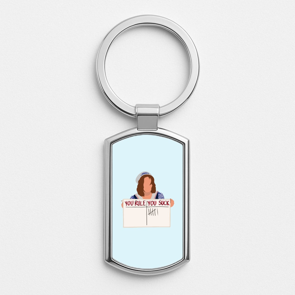 You Suck Tally Luxury Keyring