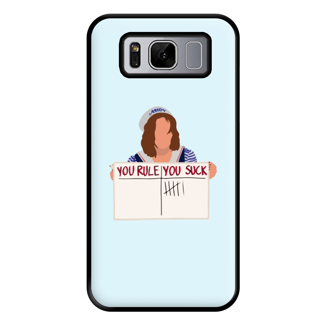 You Suck Tally Phone Case for Galaxy S8 Plus