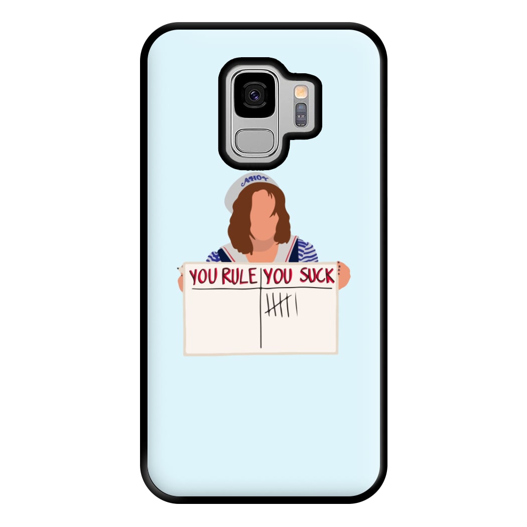 You Suck Tally Phone Case for Galaxy S9 Plus