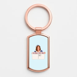 You Suck Tally Rose Gold Keyring