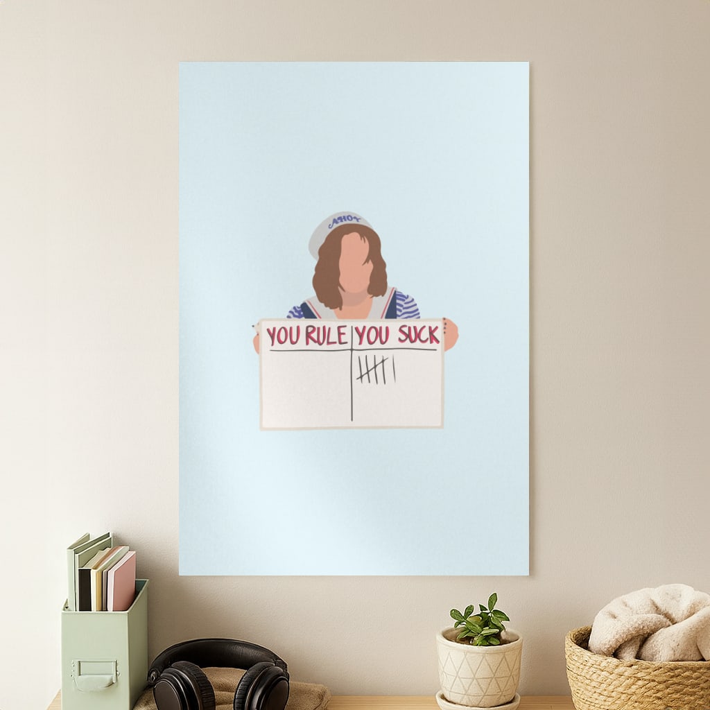 You Suck Tally Poster