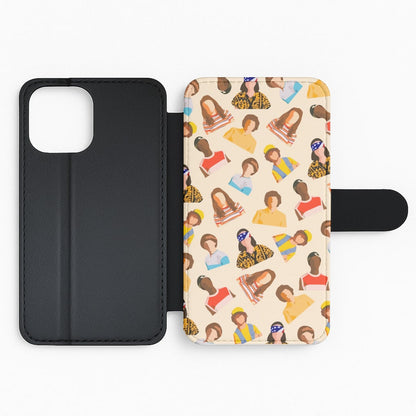 Stranger Pattern Flip Phone Case