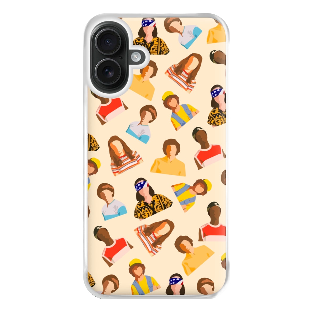 Stranger Pattern Phone Case for iPhone 16 Plus