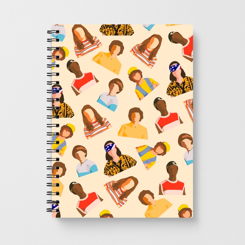 Stranger Things Pattern Notebook