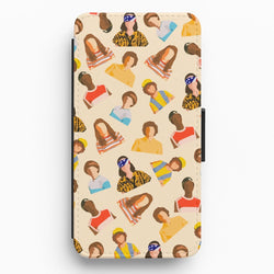 Stranger Pattern Flip / Wallet Phone Case
