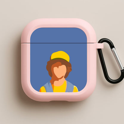 Faceless Dustin - Stranger Things Pink AirPods Case