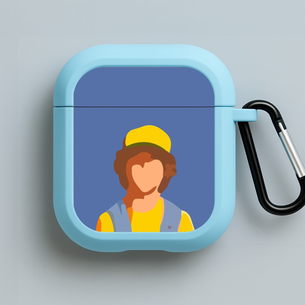 Faceless Dustin - Stranger Things Blue AirPods Case