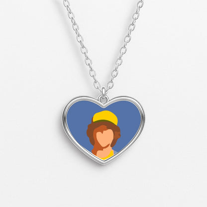 Faceless Dustin - Stranger Things Heart Necklace