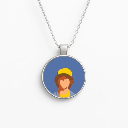 Faceless Dustin - Stranger Things Circle Necklace