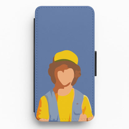 Faceless Dustin - Stranger Things Flip / Wallet Phone Case