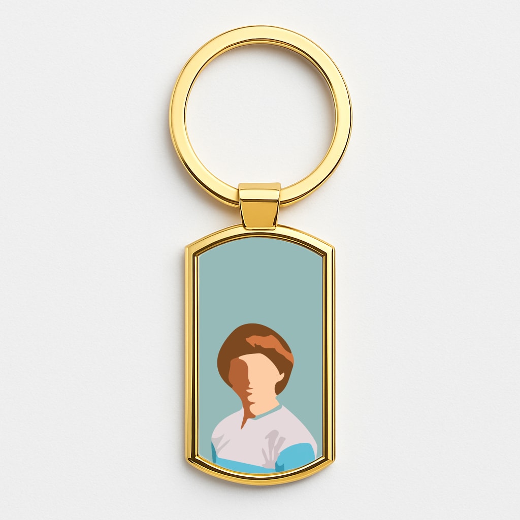 Faceless Will - Stranger Things Gold Keyring