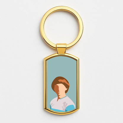 Faceless Will - Stranger Things Gold Keyring