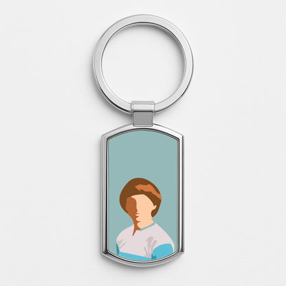 Faceless Will - Stranger Things Silver Keyring