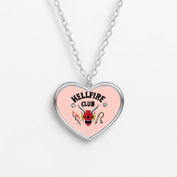 Hellfire Club Logo Heart Necklace