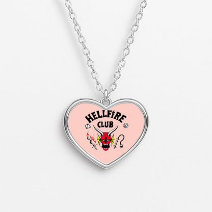 Hellfire Club Logo Heart Necklace