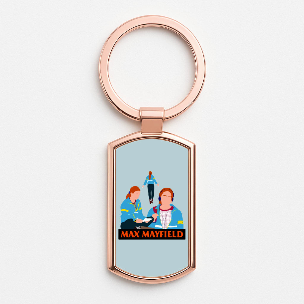 Max Mayfield Rose Gold Keyring