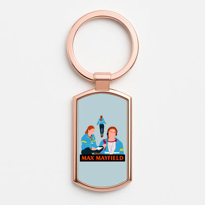 Max Mayfield Rose Gold Keyring
