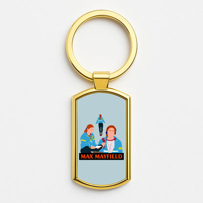 Max Mayfield Gold Keyring