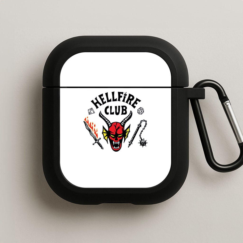 Hellfire Logo - White AirPods Case
