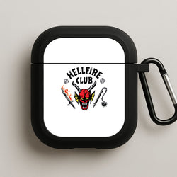 Hellfire Logo - White AirPods Case