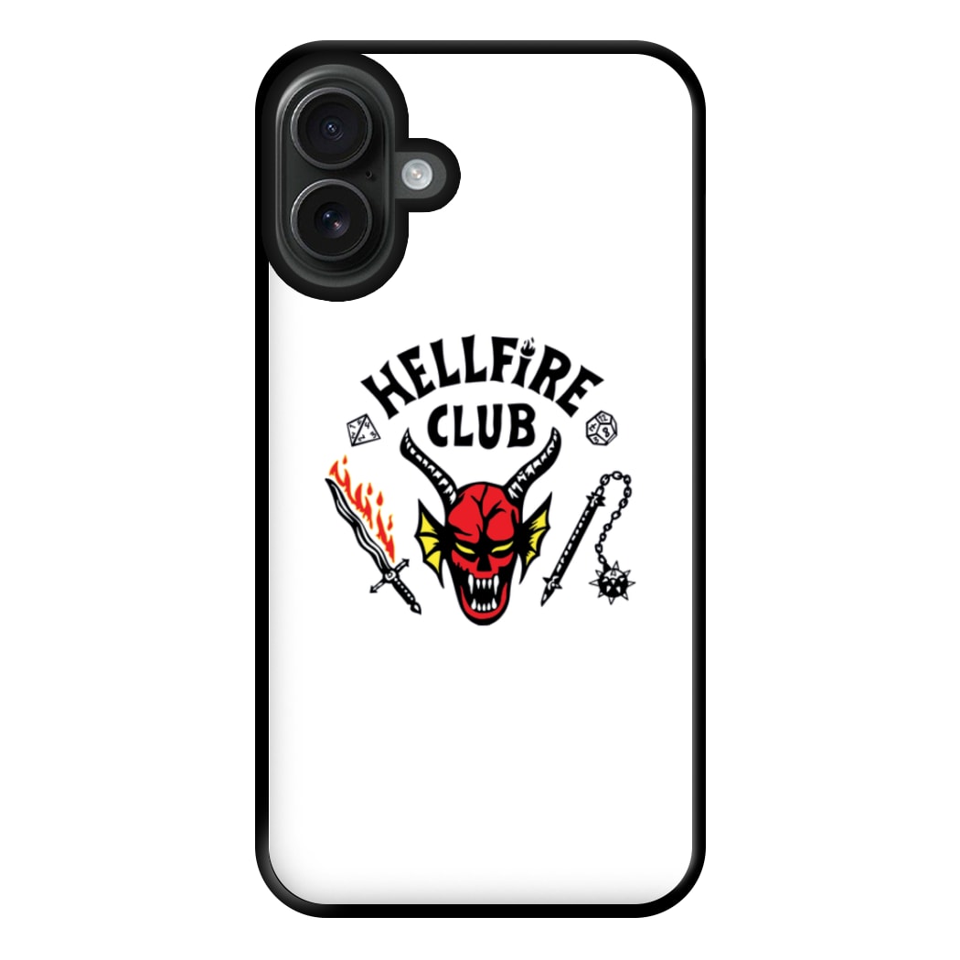 Hellfire Logo - White Phone Case for iPhone 16 Plus