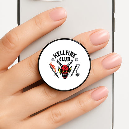 Hellfire Logo - White Phone Grip