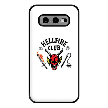 Hellfire Logo - White Phone Case for Galaxy S10e