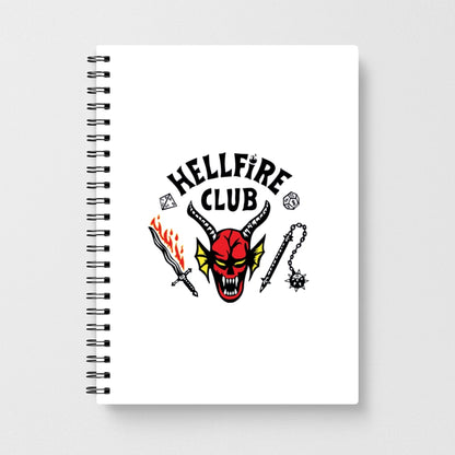 Hellfire Logo - White Notebook