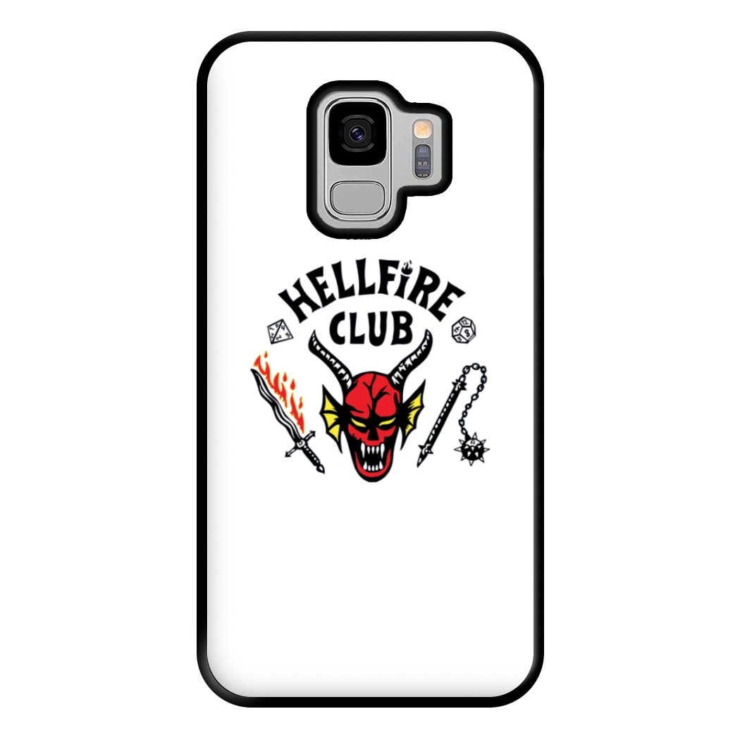 Hellfire Logo - White Phone Case for Galaxy S9 Plus