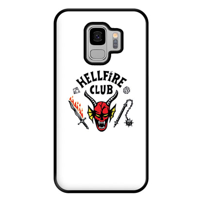 Hellfire Logo - White Phone Case for Galaxy S9 Plus