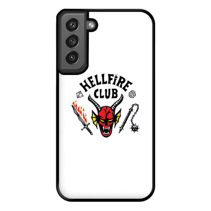 Hellfire Logo - White Phone Case for Galaxy S21FE