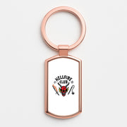 Hellfire Logo - White Luxury Keyring 4