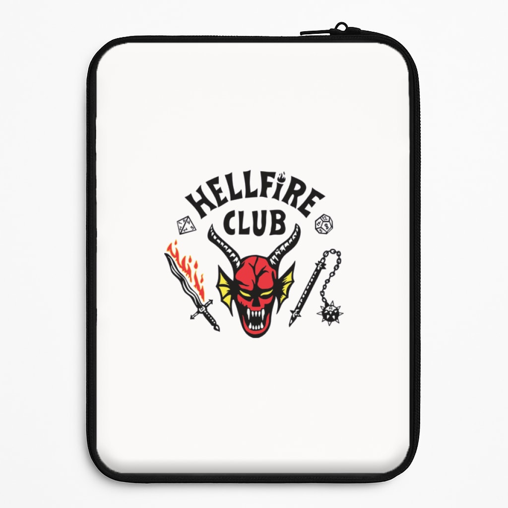 Hellfire Logo - White Universal Laptop Sleeve