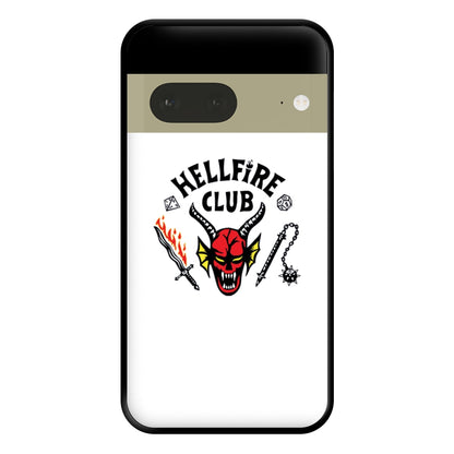 Hellfire Logo - White Phone Case for Google Pixel 7a