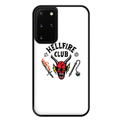 Hellfire Logo - White Phone Case for Galaxy S20 Plus