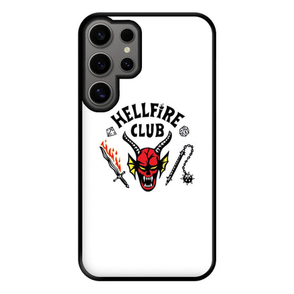 Hellfire Logo - White Phone Case for Galaxy S24 Ultra