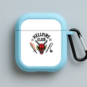 Hellfire Logo - White AirPods Case 3
