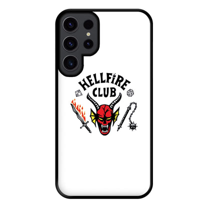 Hellfire Logo - White Phone Case for Galaxy S23 Ultra