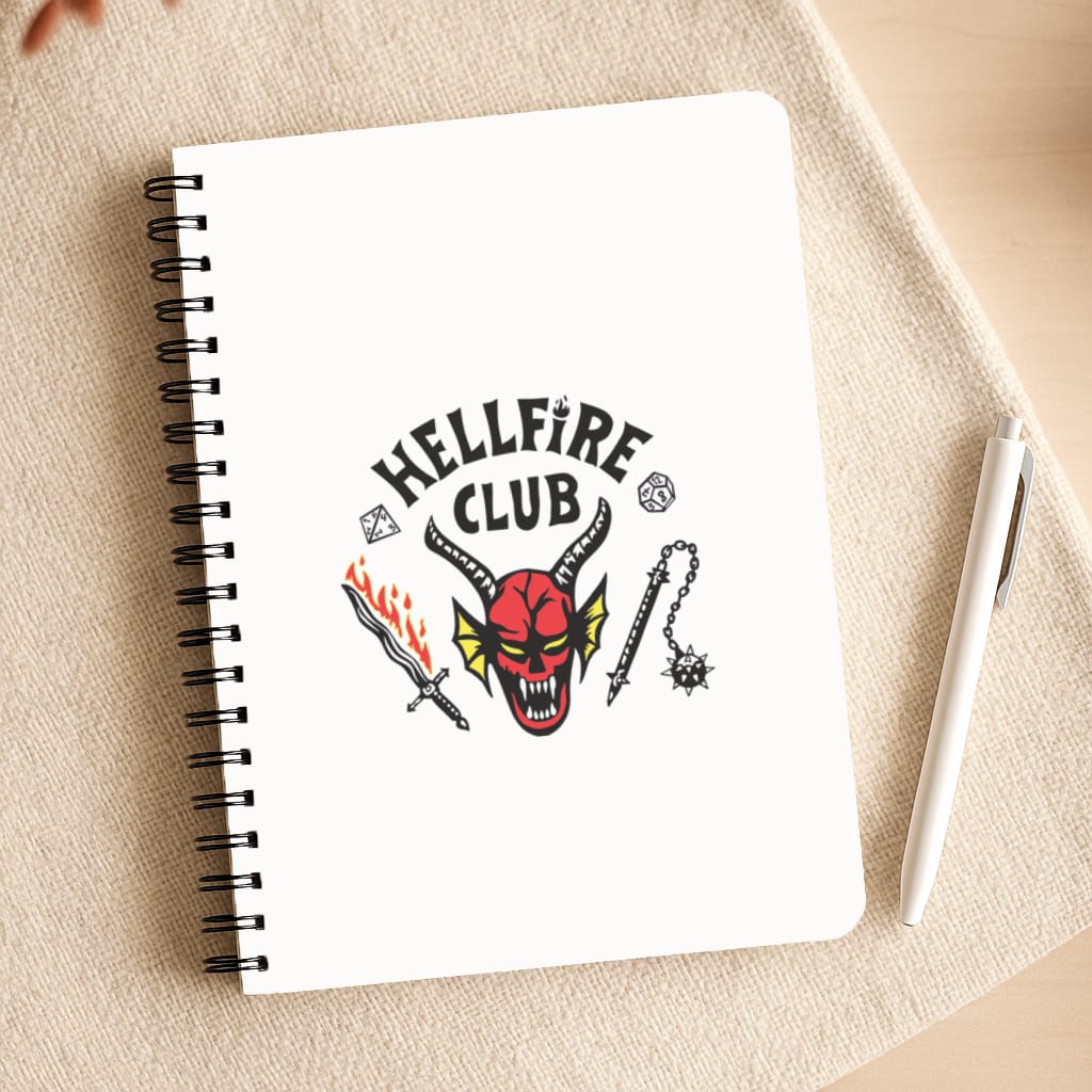Hellfire Logo - White Notepad