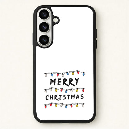 Merry Christmas String Lights Phone Case for Galaxy S26