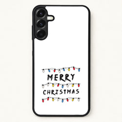 Merry Christmas String Lights Phone Case for Galaxy A57