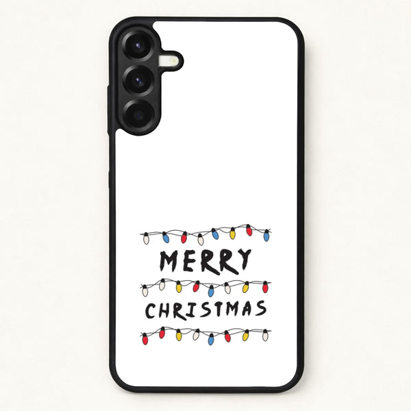 Merry Christmas String Lights Phone Case for Galaxy A57