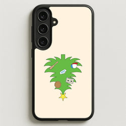 Upside Down Christmas Tree Phone Case for Galaxy S25FE