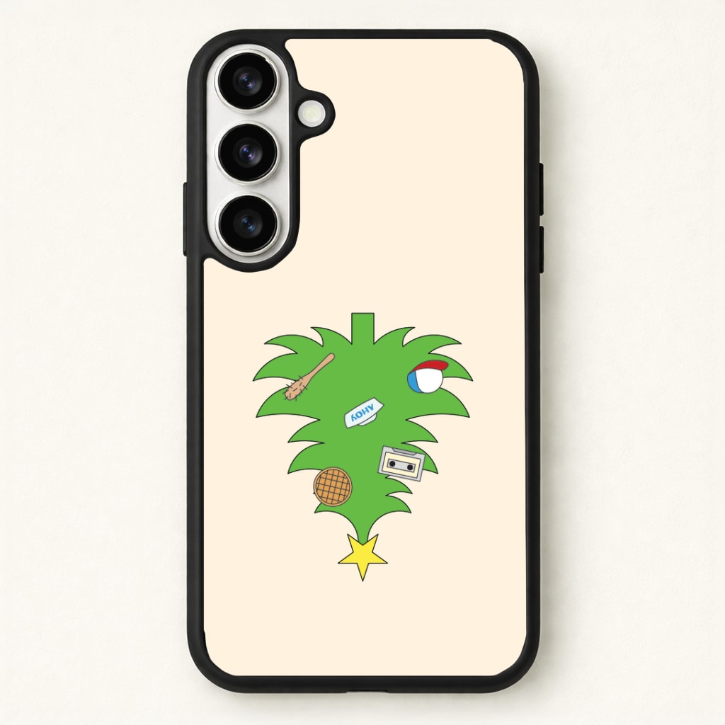 Upside Down Christmas Tree Phone Case for Galaxy S26 Plus