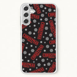 Christmas Things Snowflake Pattern Phone Case for Galaxy A17