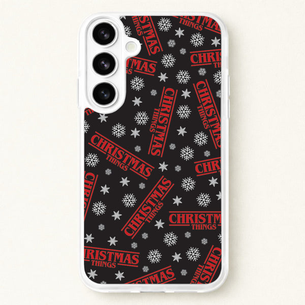 Christmas Things Snowflake Pattern Phone Case for Galaxy S26 Plus