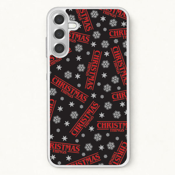 Christmas Things Snowflake Pattern Phone Case for Galaxy A57