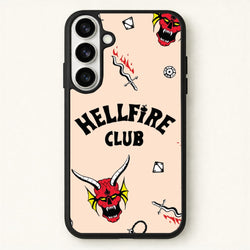 Hellfire Club Icons Collage Peach Phone Case for Galaxy S26 Plus