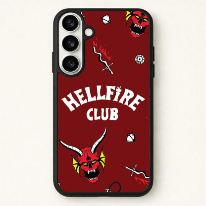 Hellfire Club Icons Collage Red Phone Case for Galaxy S26
